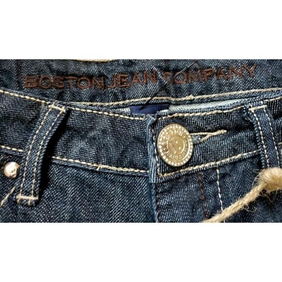 Boston Jean Woman 27 Company Rhinestone Low-rise Skinny Stretch Denim Boot Cut - Picture 11 of 14